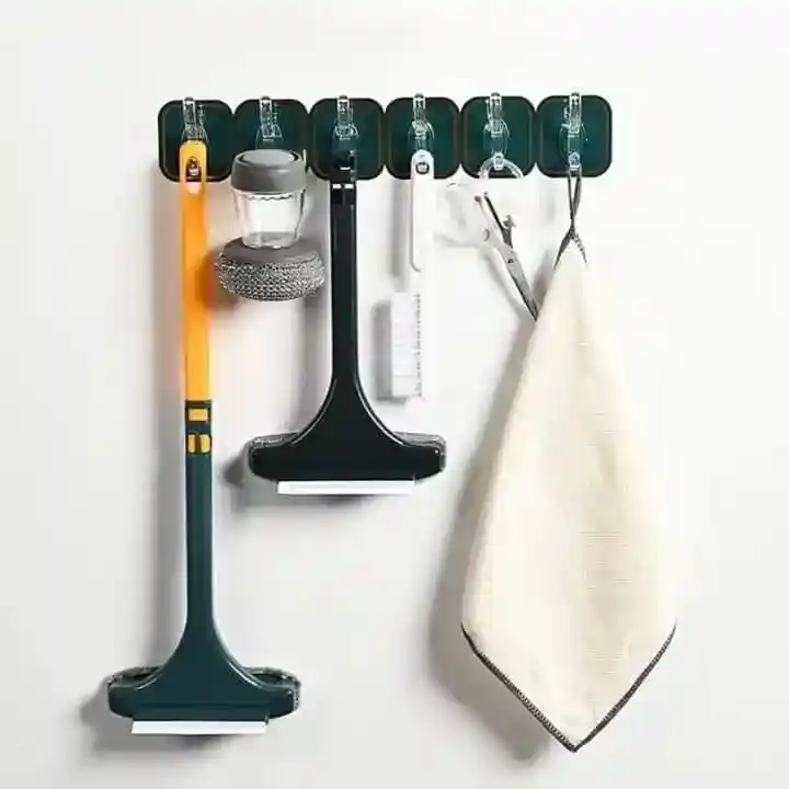 six raw plastic hook