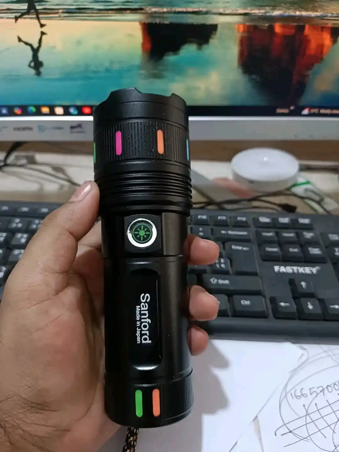 Sanford Super Bright Flashlight – White Laser LED Made in Japan